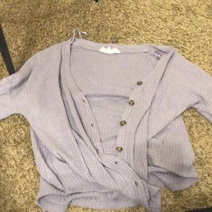 Purple Cardigan